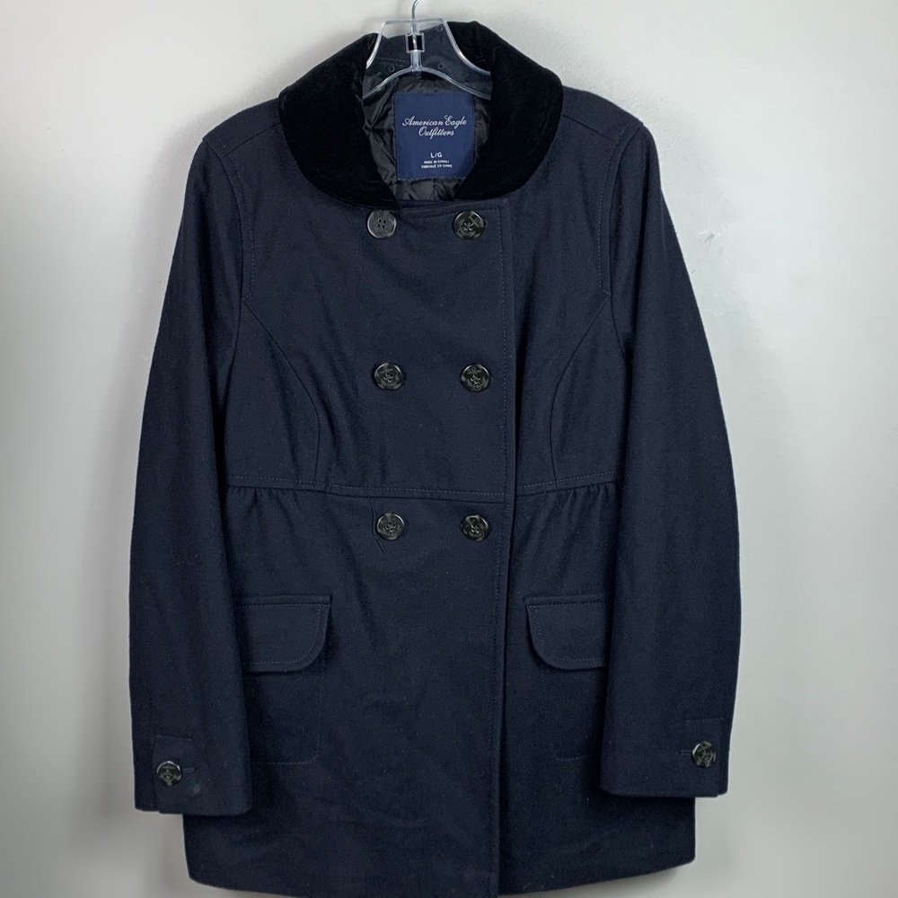 American Eagle OutfittersWool Blend Babydoll Pea Coat